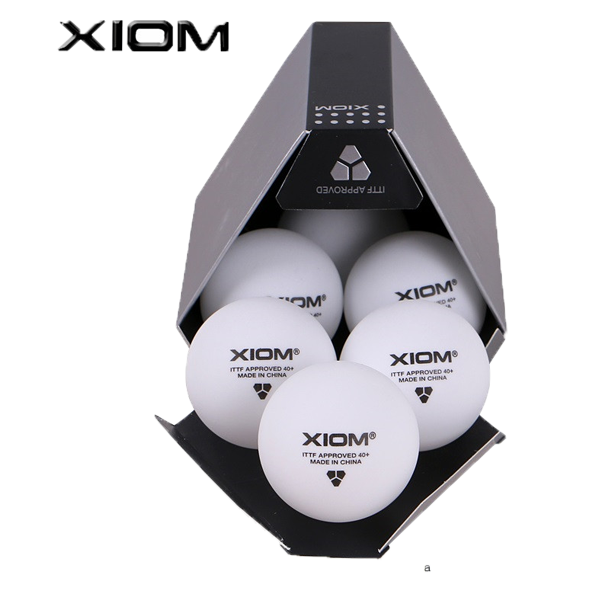 XIOM 3 STAR 40+ ไร้รอยต่อ (ITTF) สีขาว (ราคา/6 ลูก)