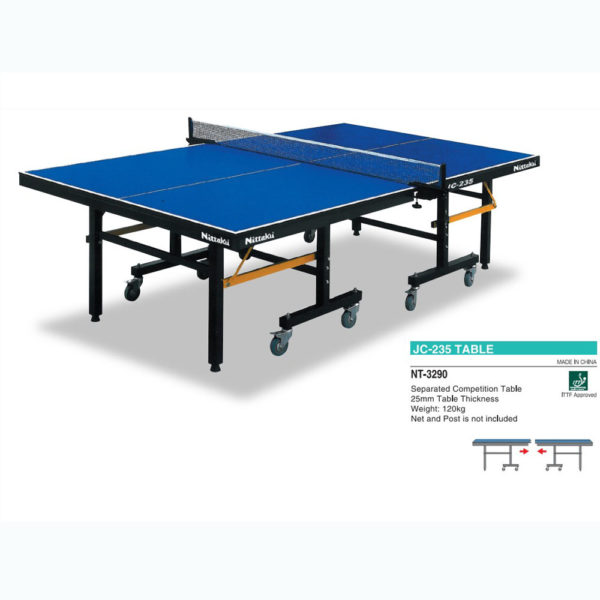 โต๊ะปิงปอง Nittaku JC-235  25 MM (ITTF) แถมเสาพร้อมเน็ท สินค้านำเข้า