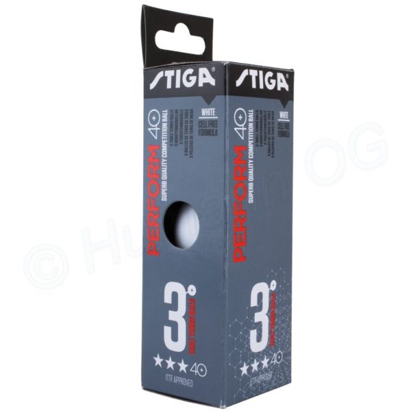 STIGA PERFORM 40+ 3 STAR ABS (ITTF) (ราคา/3 ลูก)