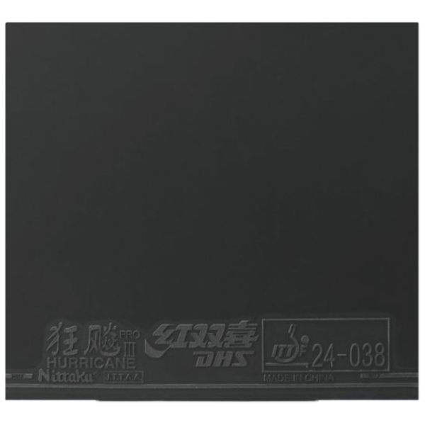 Nittaku HURRICANE PRO Ⅲ TURBO BLUE SPONGE (สีดำ BLACK) - Image 3