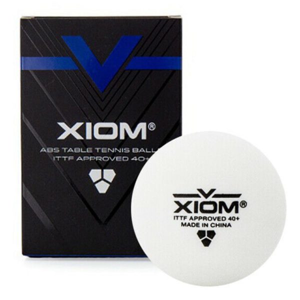 XIOM V BALLS ABS 3 STAR ITTF 40+ (6 ลูก) สีขาว