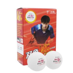 DOUBLE FISH V40+3 STAR (ITTF) สีขาว (แพ็ค 6 ลูก)