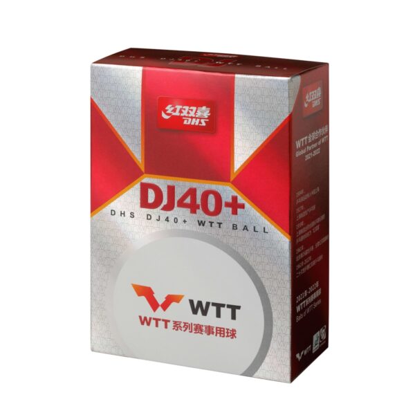 DHS DJ40+ WTT BALL 3 STAR (ITTF) สีขาว แพ็ค 6 ลูก - Image 3