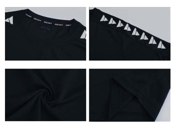 VICTAS VC-856 T-SHIRTS BLACK - Image 2